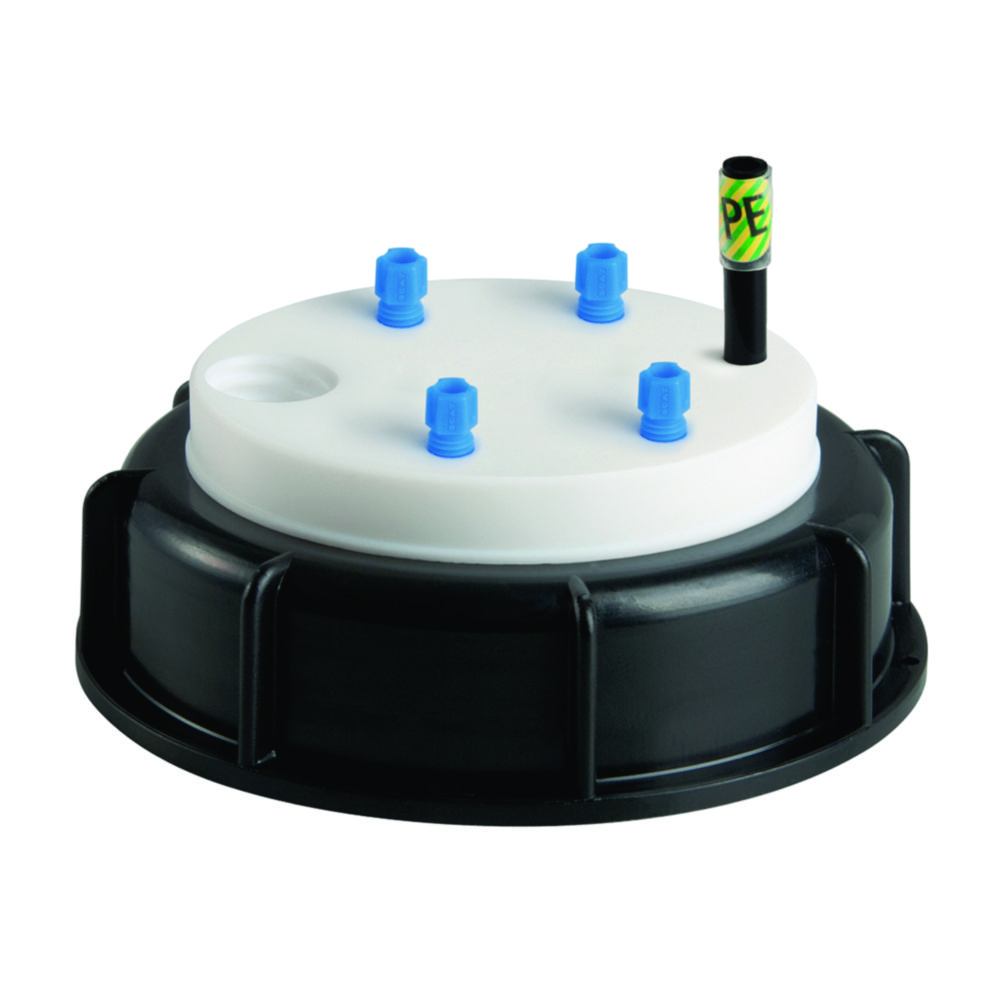 Safety Waste Caps, S 90, with grounding connection Safety Waste Caps, S 90, with grounding connection