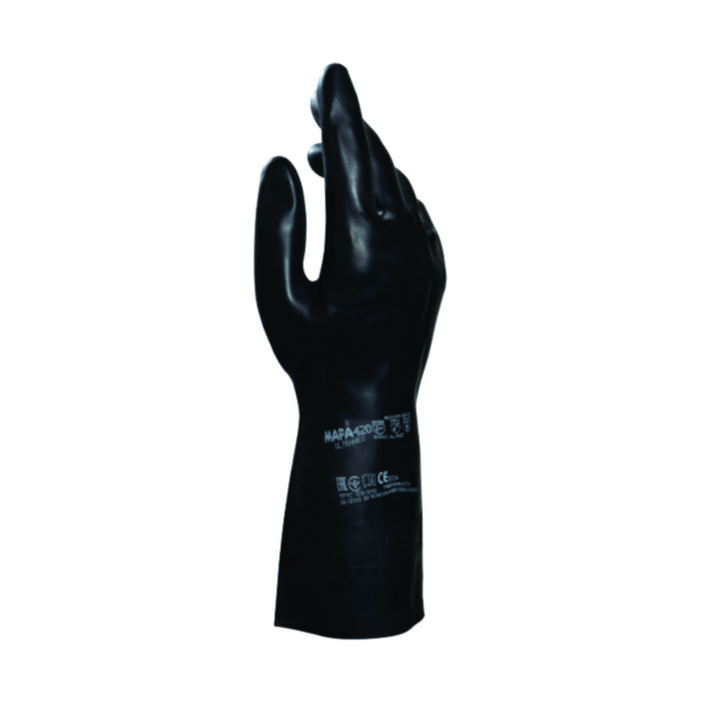 Chemical protective gloves UltraNeo 420, Neoprene/natural latex Chemical protective gloves UltraNeo 420, Neoprene/natural latex