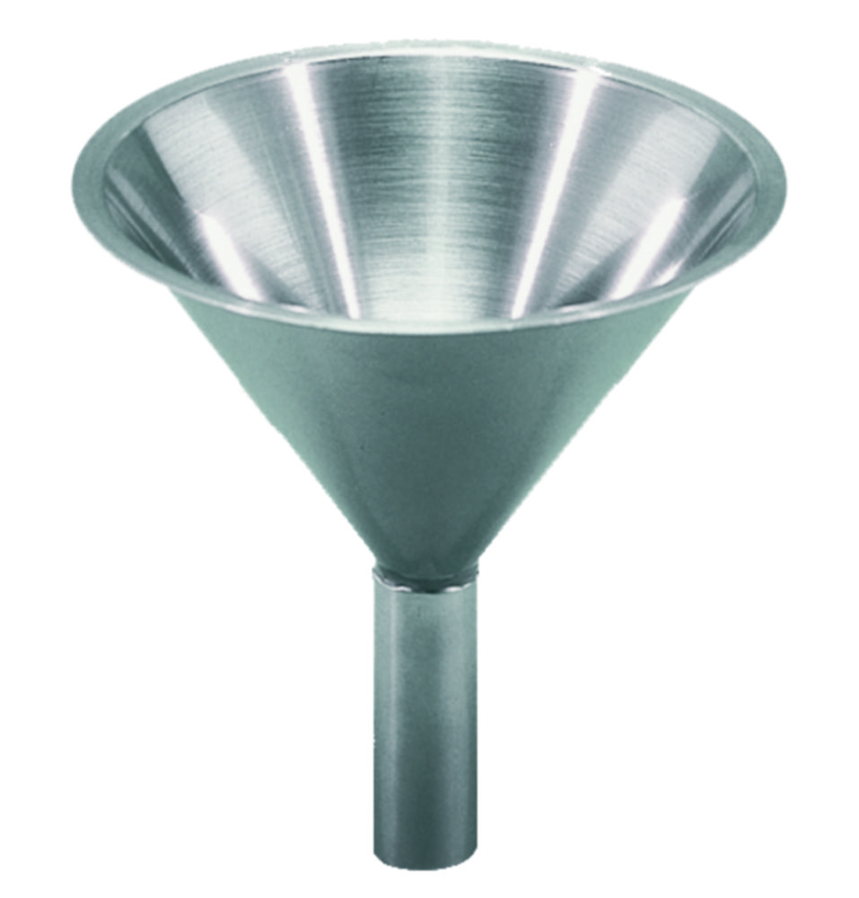 Special funnel for powder, 18/10 stainless steel Special funnel for powder, 18/10 stainless steel