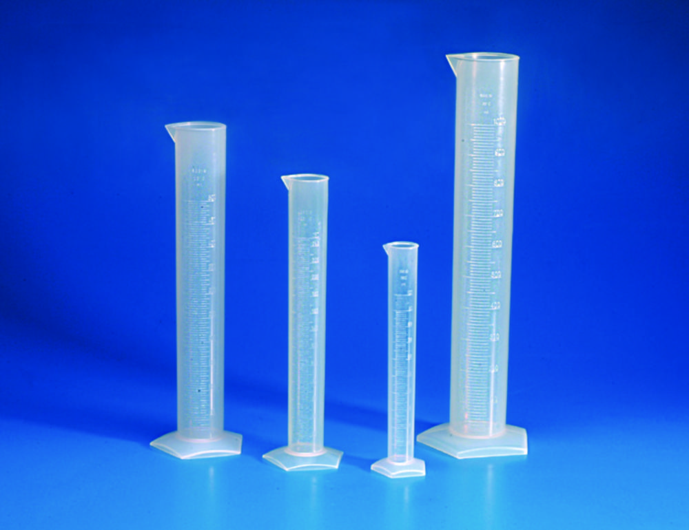 Measuring Cylinders, PP, Tall Form, Class B, Moulded Graduations Measuring Cylinders, PP, Tall Form, Class B, Moulded Graduations