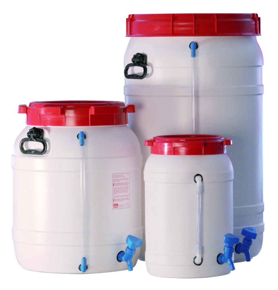 Weithalsfässer HDPE, mit Schraubdeckel