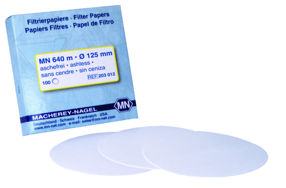 Quantitative filter paper, type MN 640 m, circles Quantitative filter paper, type MN 640 m, circles