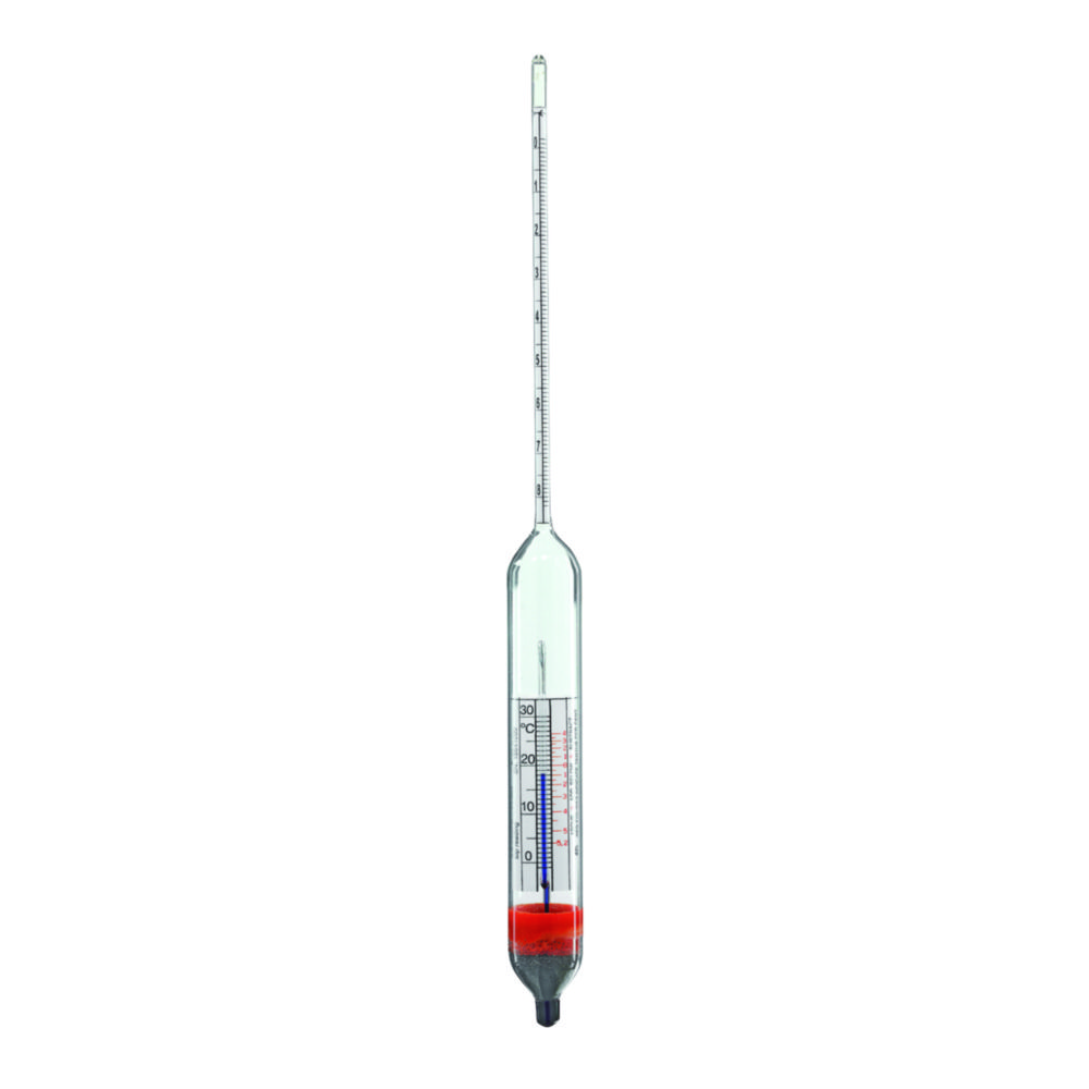 Hydrometers, relative density, with thermometer Hydrometers, relative density, with thermometer