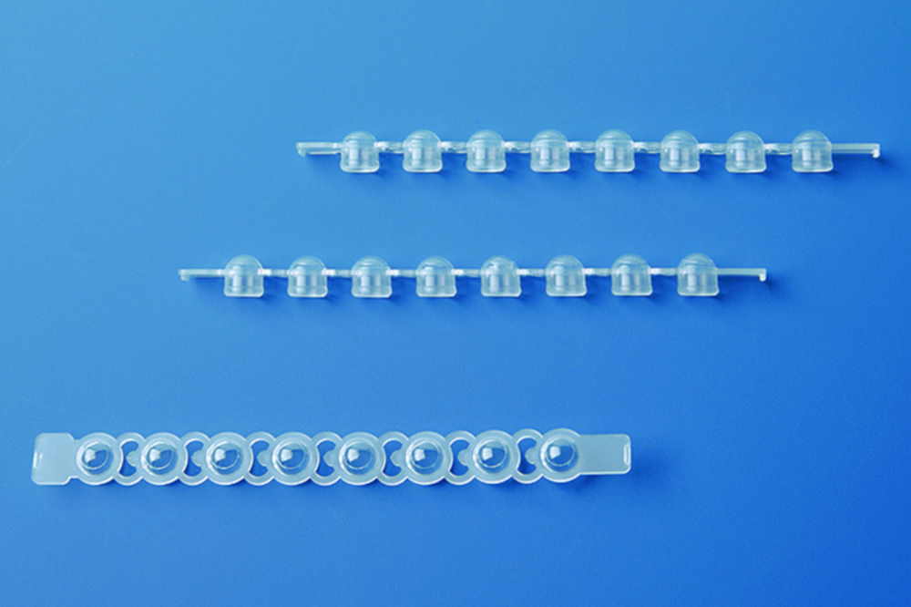 Cap strips, PP, strips of 8 Cap strips, PP, strips of 8