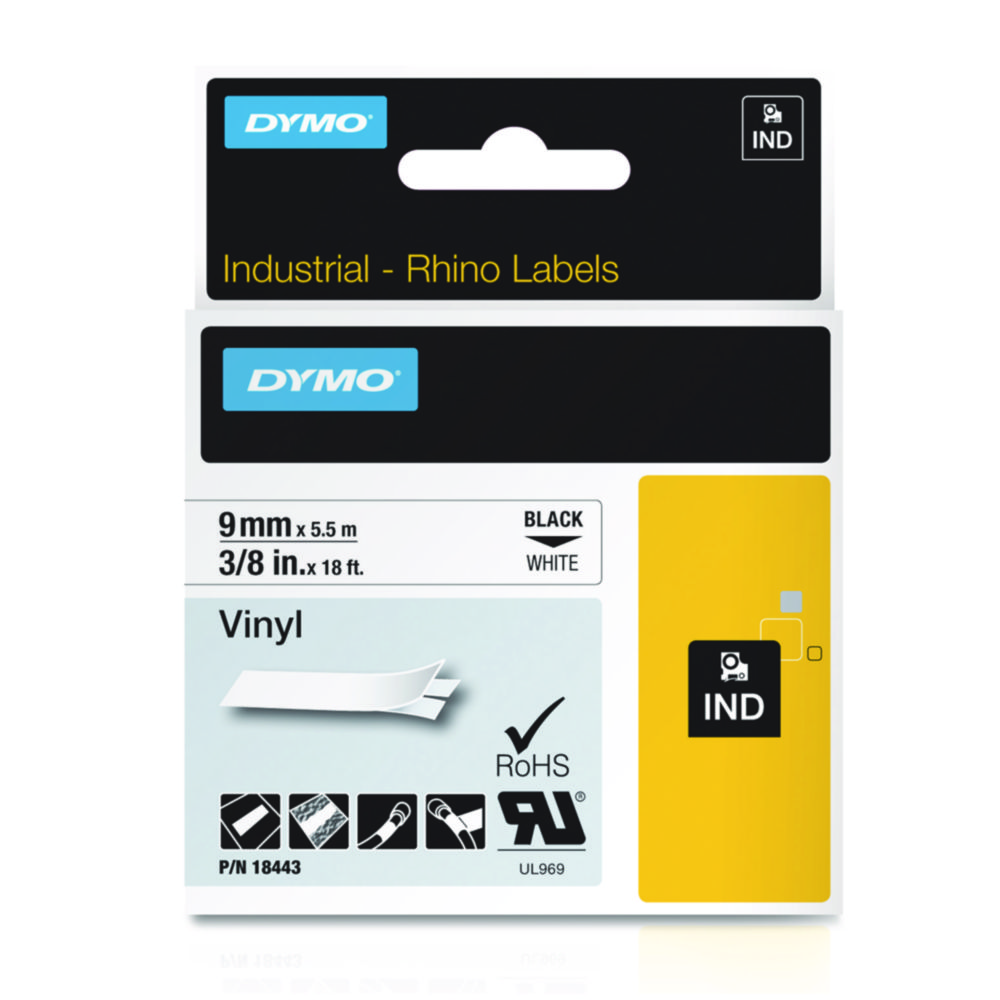 IND-Schriftbänder für Etikettendrucker DYMO® Rhino™, Vinyl