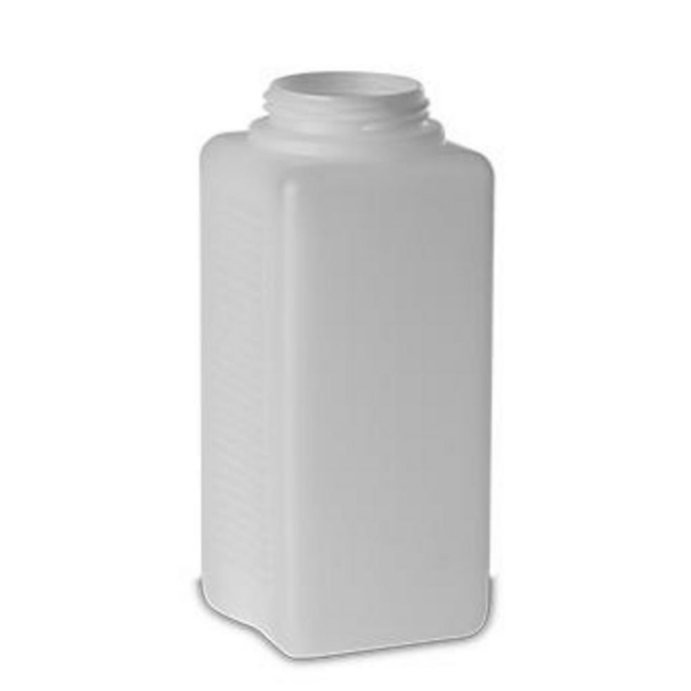 HDPE-Square bottles 1000 ml nature, thread RD60, fluted, w/o.UN license,square,pack of 126