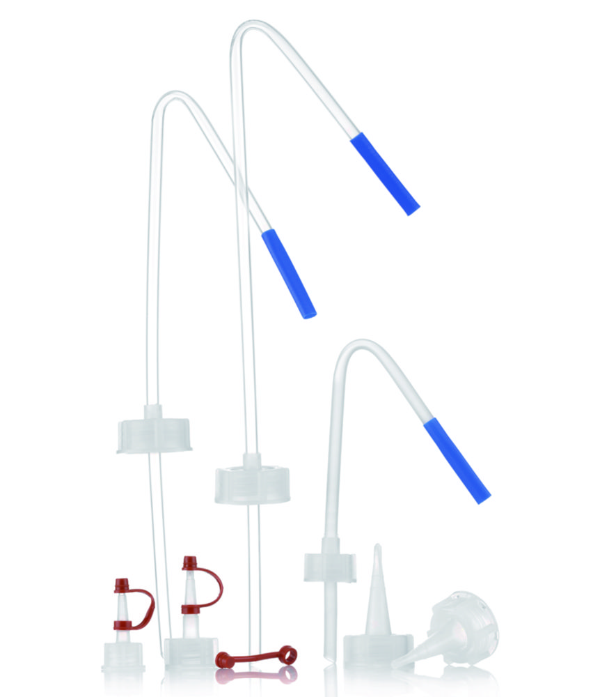 Dropping caps for narrow-mouth bottles, series 301/302/310, LDPE Dropping caps for narrow-mouth bottles, series 301/302/310, LDPE