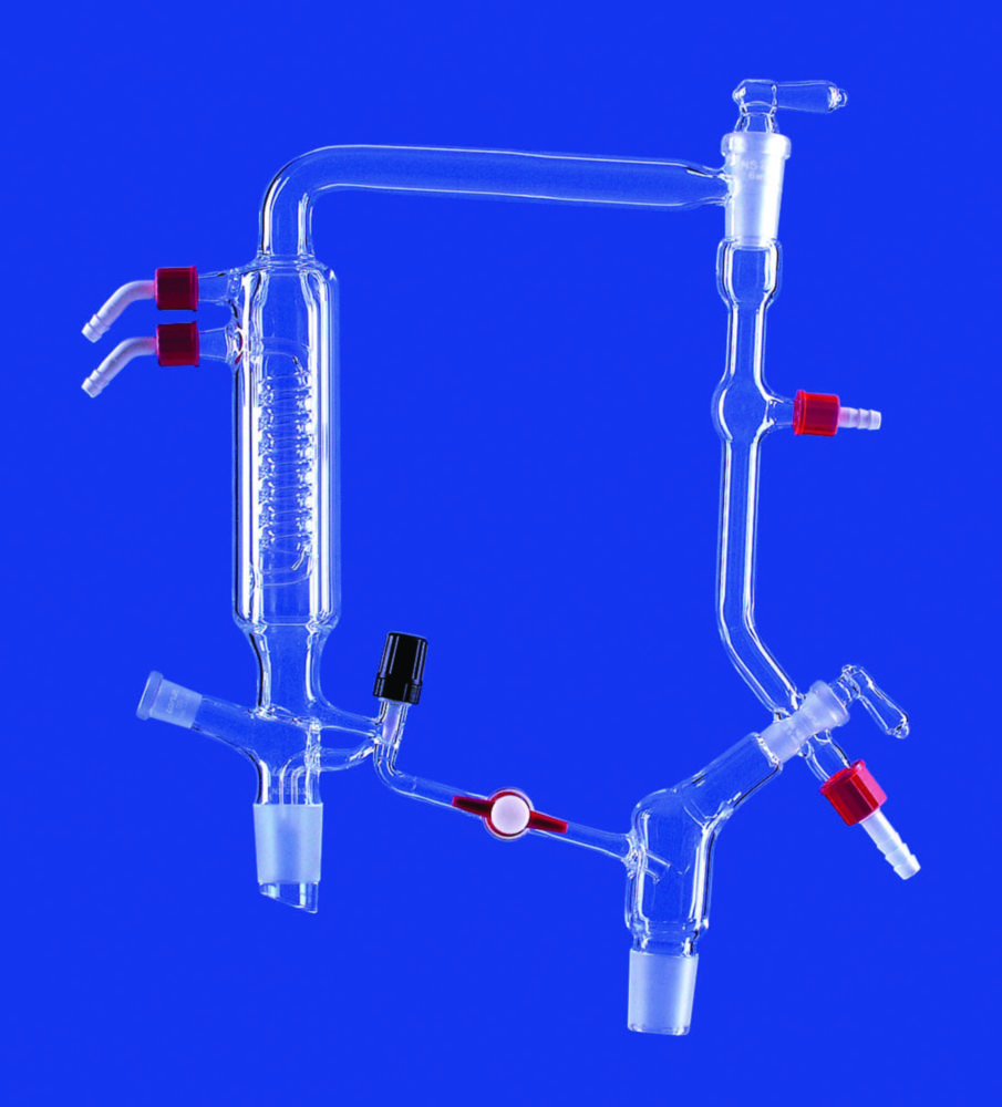 Column heads with valve stopcock, DURAN® tubing Column heads with valve stopcock, DURAN® tubing
