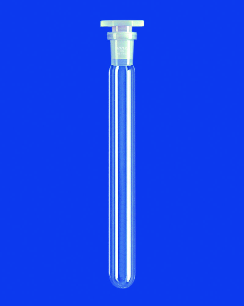 Test tubes with NS joint, without graduation, DURAN® tubing, with hexagonal stopper Test tubes with NS joint, without graduation, DURAN® tubing, with hexagonal stopper